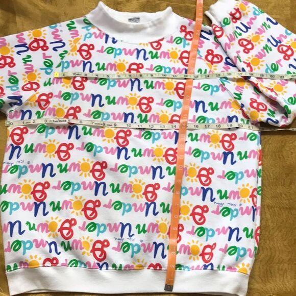 VINTAGE 90s KEN DONE UNISEX SWEATER SIZE M - Picture 5 of 15